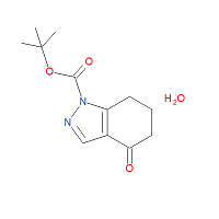 4-Oxo-4,5,6,7-tetrahydro-indazole-1-carboxylic acid tert-butyl ester hydrate