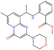 Methyl 2-(1-(7-methyl-2-morpholino-4-oxo-4H-pyrido[1,2-a]pyrimidin-9-yl)ethylamino)benzoate