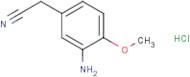 (3-Amino-4-methoxy-phenyl)-acetonitrile hydrochloride