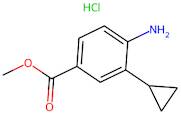 Methyl 4-amino-3-cyclopropylbenzoate hydrochloride