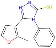 5-(2-Methylfuran-3-yl)-4-phenyl-4H-1,2,4-triazole-3-thiol