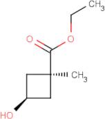 Ethyl rel-(1S,3R)-3-hydroxy-1-methylcyclobutane-1-carboxylate
