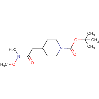 tert-Butyl 4-[2-[methoxy(methyl)amino]-2-oxoethyl]piperidine-1-carboxylate