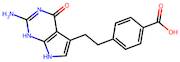 Benzoic acid, 4-[2-(2-amino-4,7-dihydro-4-oxo-1H-pyrrolo[2,3-d]pyrimidin-5-yl)ethyl]- (9CI)