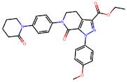 Ethyl 1-(4-methoxyphenyl)-7-oxo-6-(4-(2-oxopiperidin-1-yl)phenyl)-4,5,6,7-tetrahydro-1H-pyrazolo...