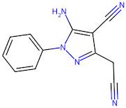 5-Amino-3-(cyanomethyl)-1-phenyl-1H-pyrazole-4-carbonitrile