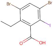 3,5-Dibromo-2-ethyl-6-iodobenzoic acid