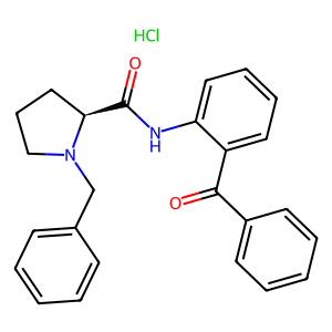 (S)-N-(2-benzoylphenyl)-1-benzylpyrrolidine-2-carboxamide hydrochloride