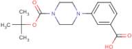 3-(4-Piperazin-1-yl)benzoic acid, N-BOC protected
