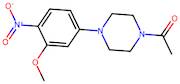 1-[4-(3-Methoxy-4-nitrophenyl)piperazin-1-yl]ethan-1-one