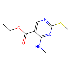 Ethyl 4-(methylamino)-2-(methylsulfanyl)-5-pyrimidinecarboxylate