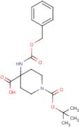 4-(Cbz-amino)-1-Boc-piperidine-4-carboxylic acid