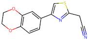 2-[4-(2,3-Dihydro-1,4-benzodioxin-6-yl)-1,3-thiazol-2-yl]acetonitrile