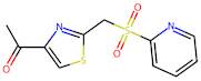 1-{2-[(2-Pyridylsulfonyl)methyl]-1,3-thiazol-4-yl}ethan-1-one