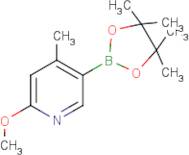 2-Methoxy-4-methyl-5-(4,4,5,5-tetramethyl-1,3,2-dioxaborolan-2-yl)pyridine