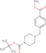 4-[4-(Methoxycarbonyl)benzyl]piperazine, N1-BOC protected
