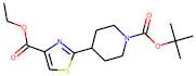 4-[4-(Ethoxycarbonyl)-1,3-thiazol-2-yl]piperidine, N-BOC protected