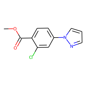 Methyl 2-chloro-4-(1H-pyrazol-1-yl)benzenecarboxylate