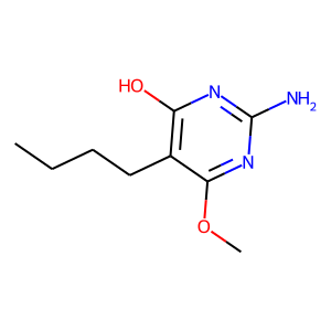 2-Amino-5-(but-1-yl)-4-hydroxy-6-methoxypyrimidine