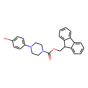 9H-Fluoren-9-ylmethyl 4-(4-hydroxyphenyl)tetrahydro-1(2H)-pyrazinecarboxylate