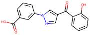 3-[4-(2-Hydroxybenzoyl)-1H-pyrazol-1-yl]benzoic acid