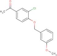 1-(3-Chloro-4-[(3-methoxybenzyl)oxy]phenyl)-1-ethanone