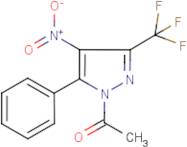 1-Acetyl-4-nitro-5-phenyl-3-(trifluoromethyl)pyrazole