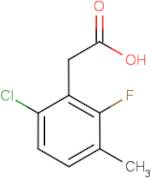 6-Chloro-2-fluoro-3-methylphenylacetic acid