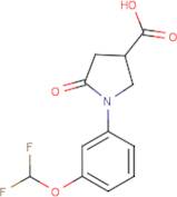 1-[3-(Difluoromethoxy)phenyl]-5-oxopyrrolidine-3-carboxylic acid