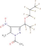 1-Acetyl-3-[1-(heptafluoropropoxy)-1,2,2,2-tetrafluoroethyl]-5-methyl-4-nitro-1H-pyrazole