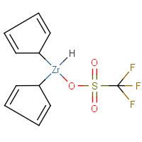 Bis(cyclopentadienyl)zirconium(IV) hydride trifluoromethanesulphonate