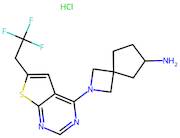 2-(6-(2,2,2-Trifluoroethyl)thieno[2,3-d]pyrimidin-4-yl)-2-azaspiro[3.4]octan-6-amine hydrochloride