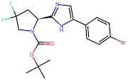 tert-Butyl (S)-2-(5-(4-bromophenyl)-1H-imidazol-2-yl)-4,4-difluoropyrrolidine-1-carboxylate