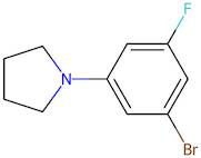 1-Bromo-3-fluoro-5-pyrrolidinobenzene