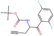 tert-Butyl [1-(2,5-difluorophenyl)-1-oxo-4-pentyn-2-yl]carbamate