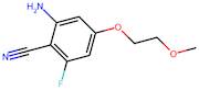 2-Amino-6-fluoro-4-(2-methoxyethoxy)benzonitrile