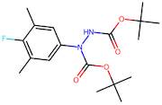 Di-tert-butyl 1-(4-fluoro-3,5-dimethylphenyl)hydrazine-1,2-dicarboxylate