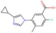 5-(4-Cyclopropyl-1H-imidazol-1-yl)-2-fluoro-4-methylbenzoic acid