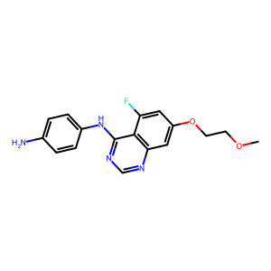 N1-(5-Fluoro-7-(2-methoxyethoxy)quinazolin-4-yl)benzene-1,4-diamine