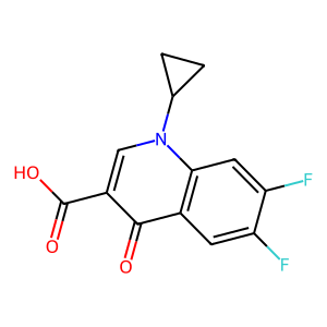 1-Cyclopropyl-6,7-difluoro-4-oxo-1,4-dihydroquinoline-3-carboxylic acid