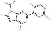 6-(2-Chloro-5-fluoropyrimidin-4-yl)-4-fluoro-2-methyl-1-(propan-2-yl)-1H-1,3-benzodiazole