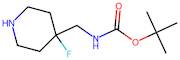 tert-Butyl N-[(4-fluoropiperidin-4-yl)methyl]carbamate