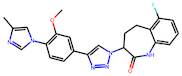 6-Fluoro-3-(4-(3-methoxy-4-(4-methyl-1H-imidazol-1-yl)phenyl)-1H-1,2,3-triazol-1-yl)-4,5-dihydro...