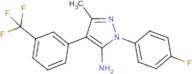 1-(4-Fluorophenyl)-3-methyl-4-[3-(trifluoromethyl)phenyl]-1H-pyrazol-5-amine