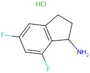 5,7-Difluoro-2,3-dihydro-1H-inden-1-amine hydrochloride