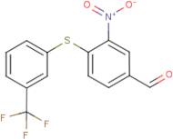 3-Nitro-4-{[3-(trifluoromethyl)phenyl]sulphanyl}benzaldehyde