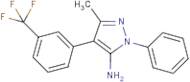 3-Methyl-1-phenyl-4-[3-(trifluoromethyl)phenyl]-1H-pyrazol-5-amine