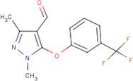 1,3-Dimethyl-5-[3-(trifluoromethyl)phenoxy]-1H-pyrazole-4-carboxaldehyde