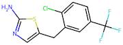 5-{[2-chloro-5-(trifluoromethyl)phenyl]methyl}-1,3-thiazol-2-amine