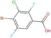 4-Bromo-3-chloro-2,5-difluorobenzoic acid